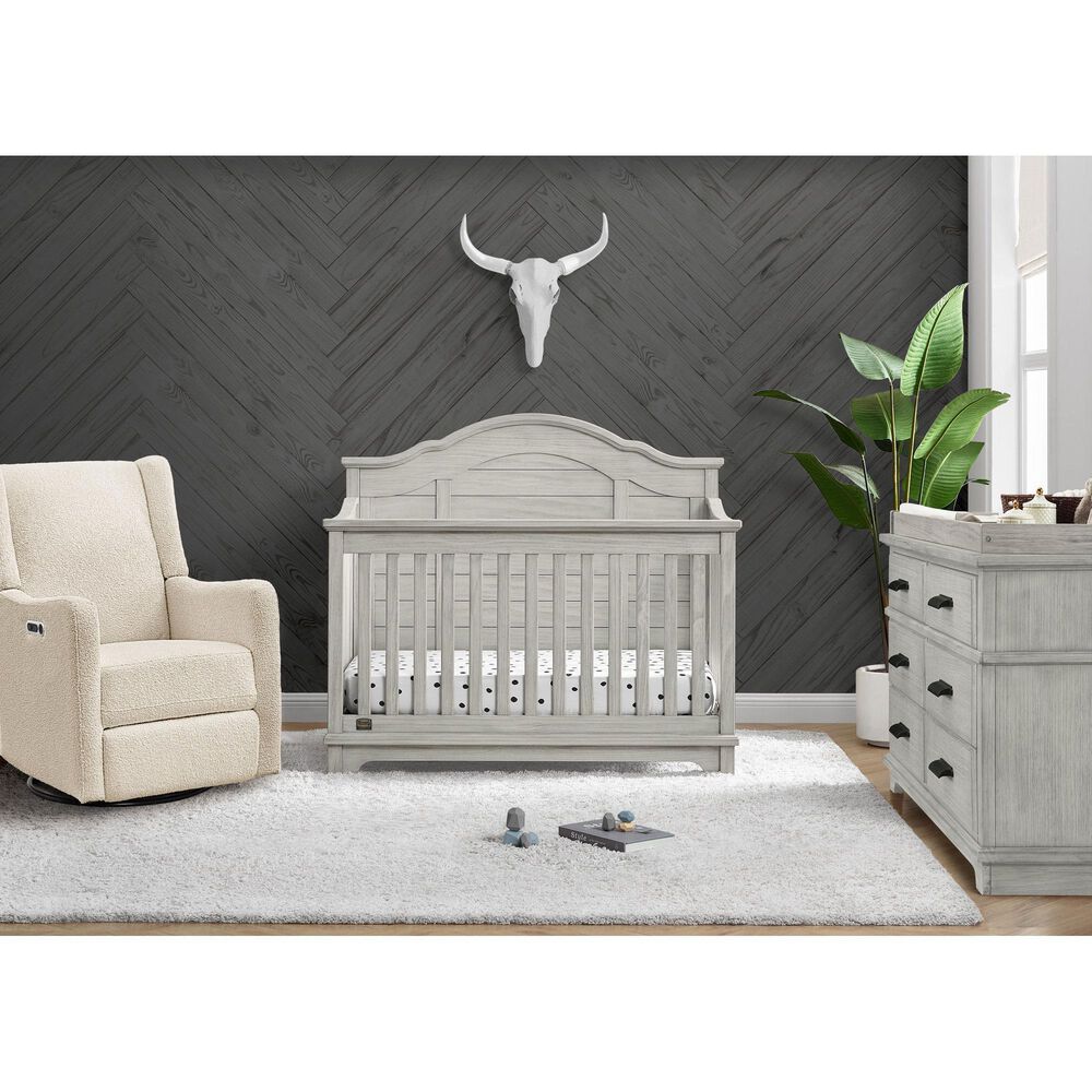 Delta Children Asher 6-In-1 Convertible Crib in Rustic Mist, , large
