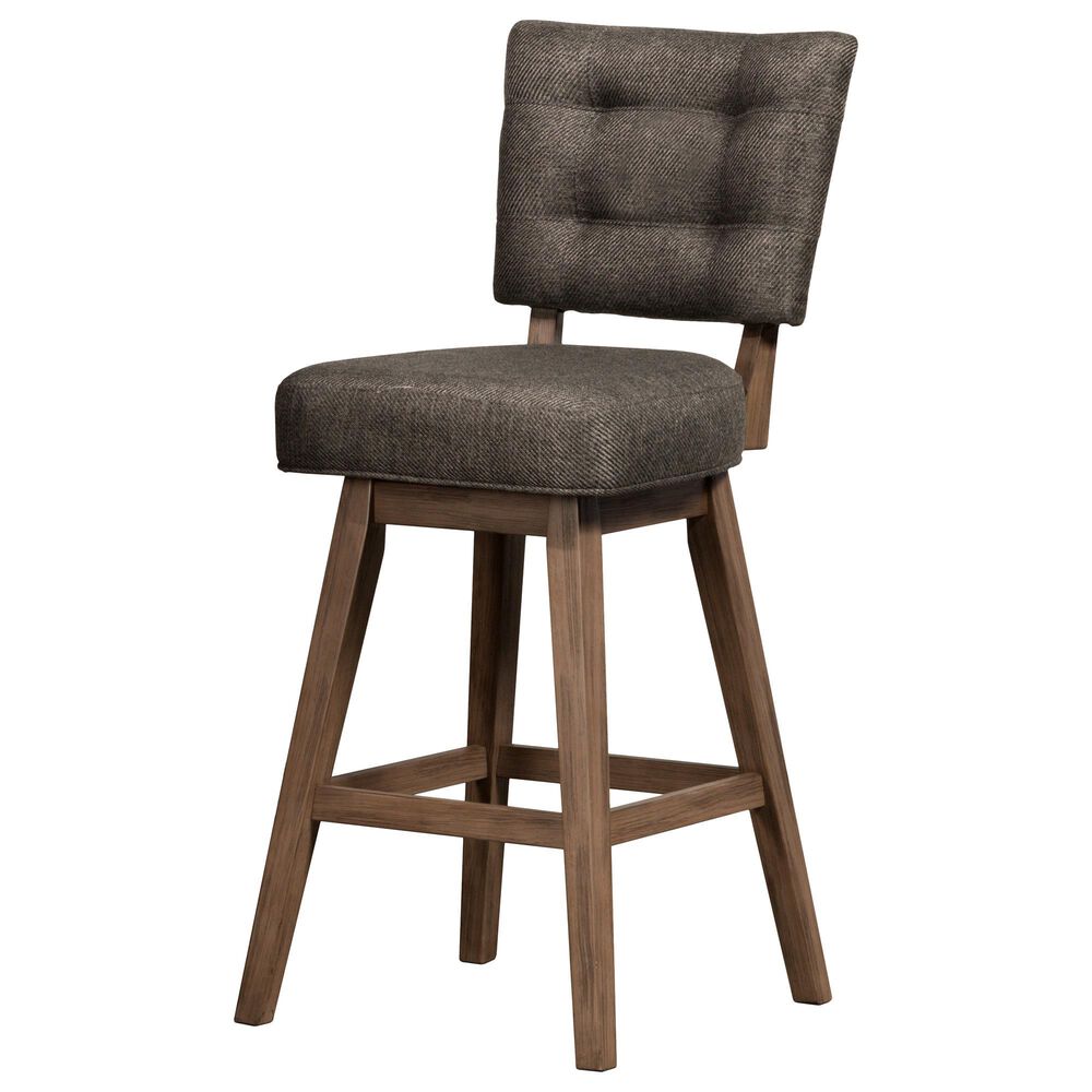 Richlands Furniture Lanning Swivel Counter Stool in Weathered Brown, , large