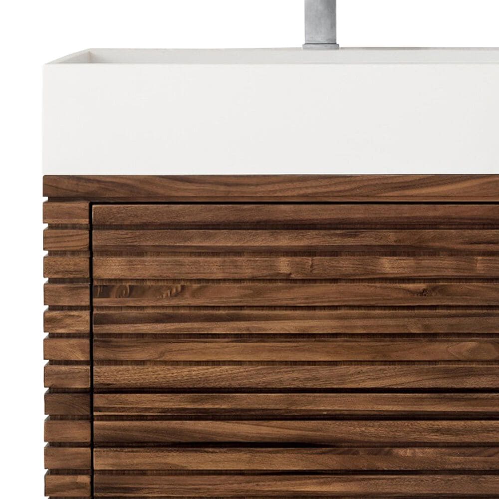James Martin Linear 36" Single Bathroom Vanity in Mid Century Walnut ...