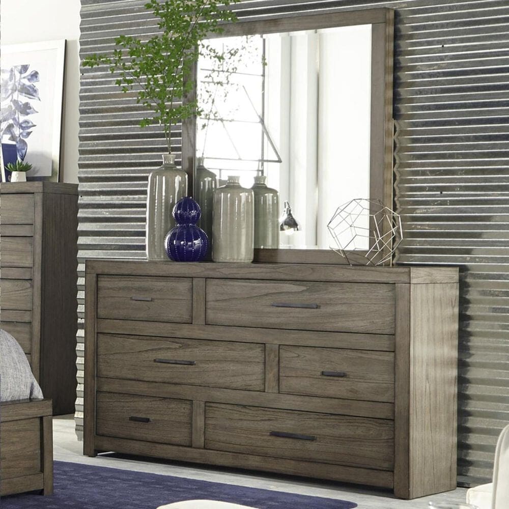 at HOME Modern Loft Mirror in Greystone, , large