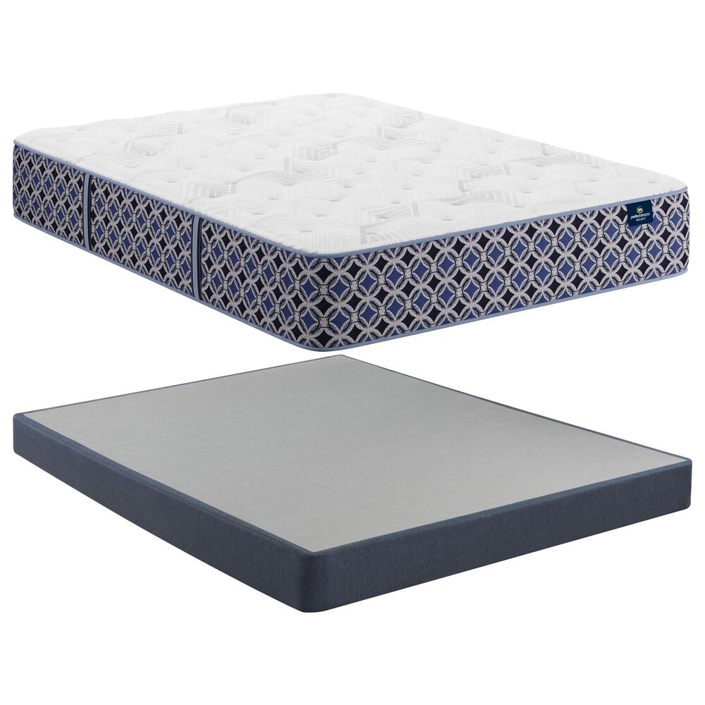 Serta Perfect Sleeper Select Aksarben Plush Twin Mattress with Low Profile Box Spring, , large