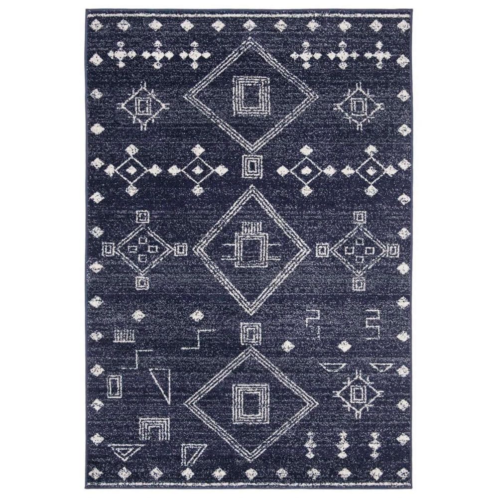 Safavieh Adirondack ADR208N 3" x 5" Navy and Silver Area Rug, , large