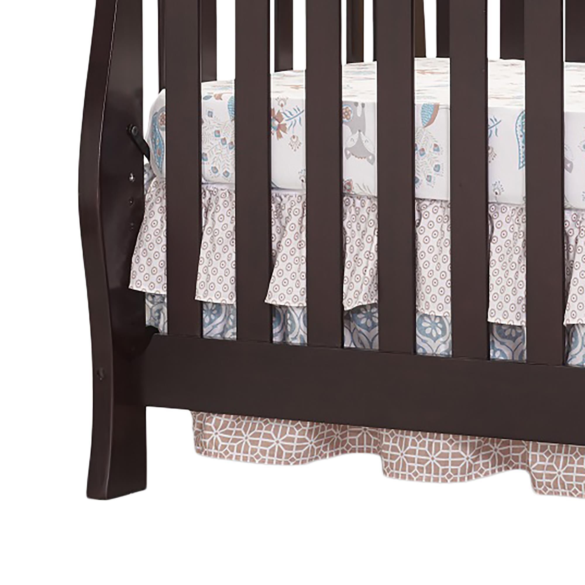 Sorelle princeton elite new arrivals toddler rail in espresso