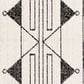 Surya Pisa 5" x 7" Black, Gray and Ivory Area Rug, , large