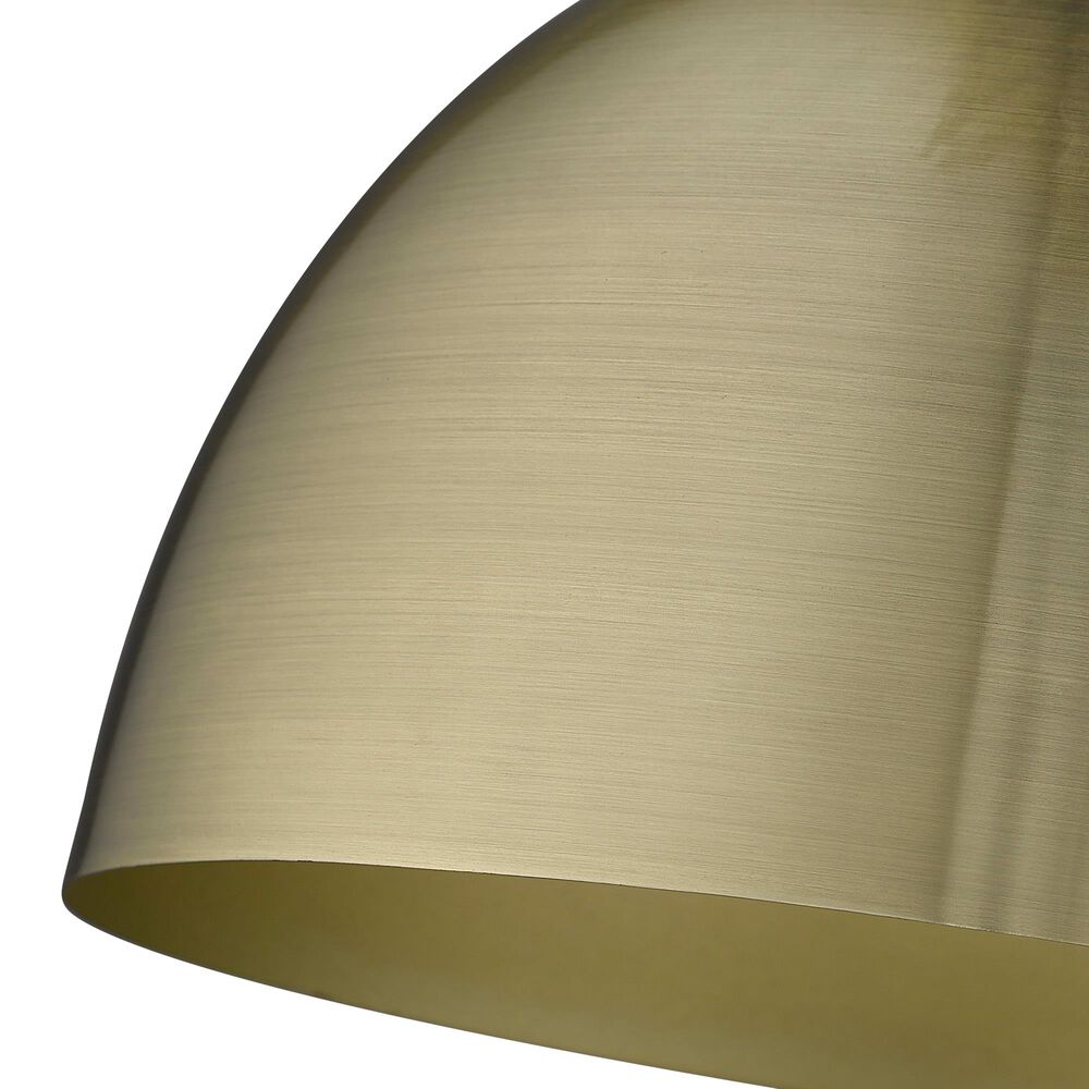 Golden Lighting Rey 1-Light Wall Sconce in Matte Black and Aged Brass, , large