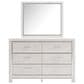 Ashley Altyra 4 Piece Twin Panel Bedroom Set in White with LED Headboard, , large
