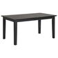 New Heritage Design Sable Crest 5-Piece Rectangular Dining Set in Sable Black, , large