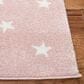 Safavieh Carousel CRK135 6"7" Square Pink and Grey Kids Area Rug, , large