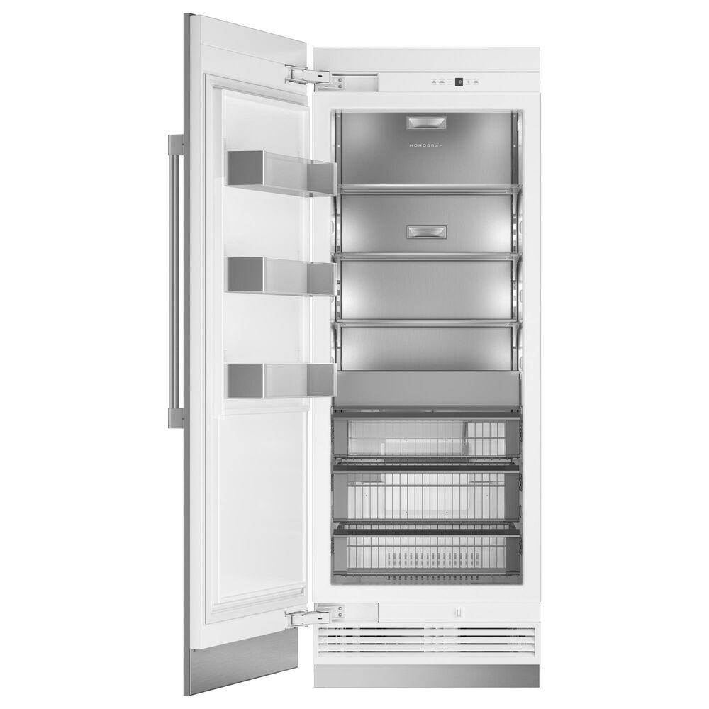 Monogram 30&quot; Integrated Column Freezer with Left Handle- - Panel Sold Separately, , large