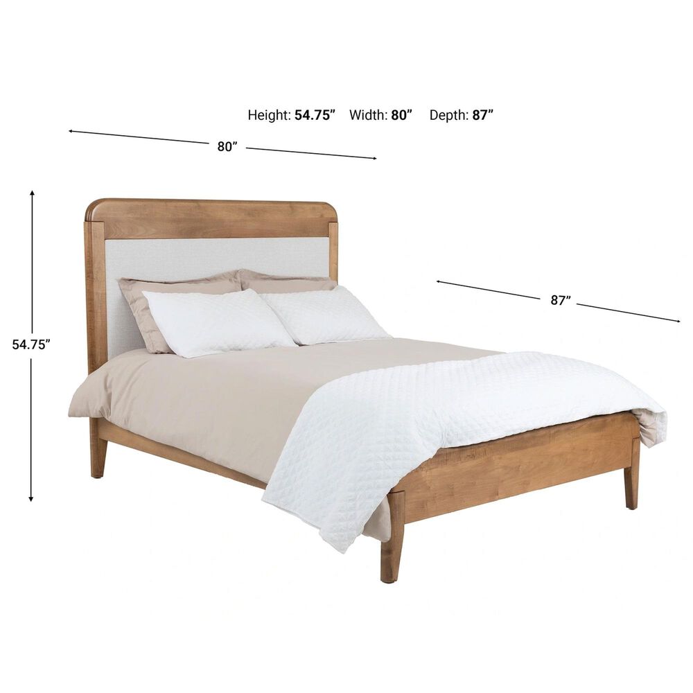Archbold Furniture Warren 3-Piece King Platform Bedroom Set with Two Nightstands in Harvest, , large