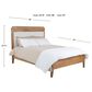 Archbold Furniture Warren 3-Piece King Platform Bedroom Set with Two Nightstands in Harvest, , large