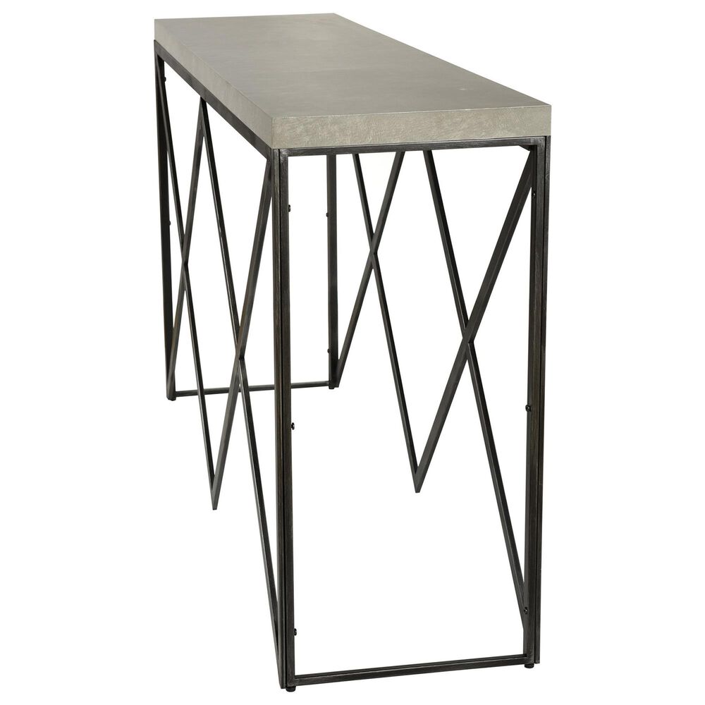 Flair Industries Console Table in Concrete Gray and Ebony, , large