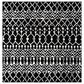 Safavieh Tulum 6"7" Square Black and Ivory Area Rug, , large