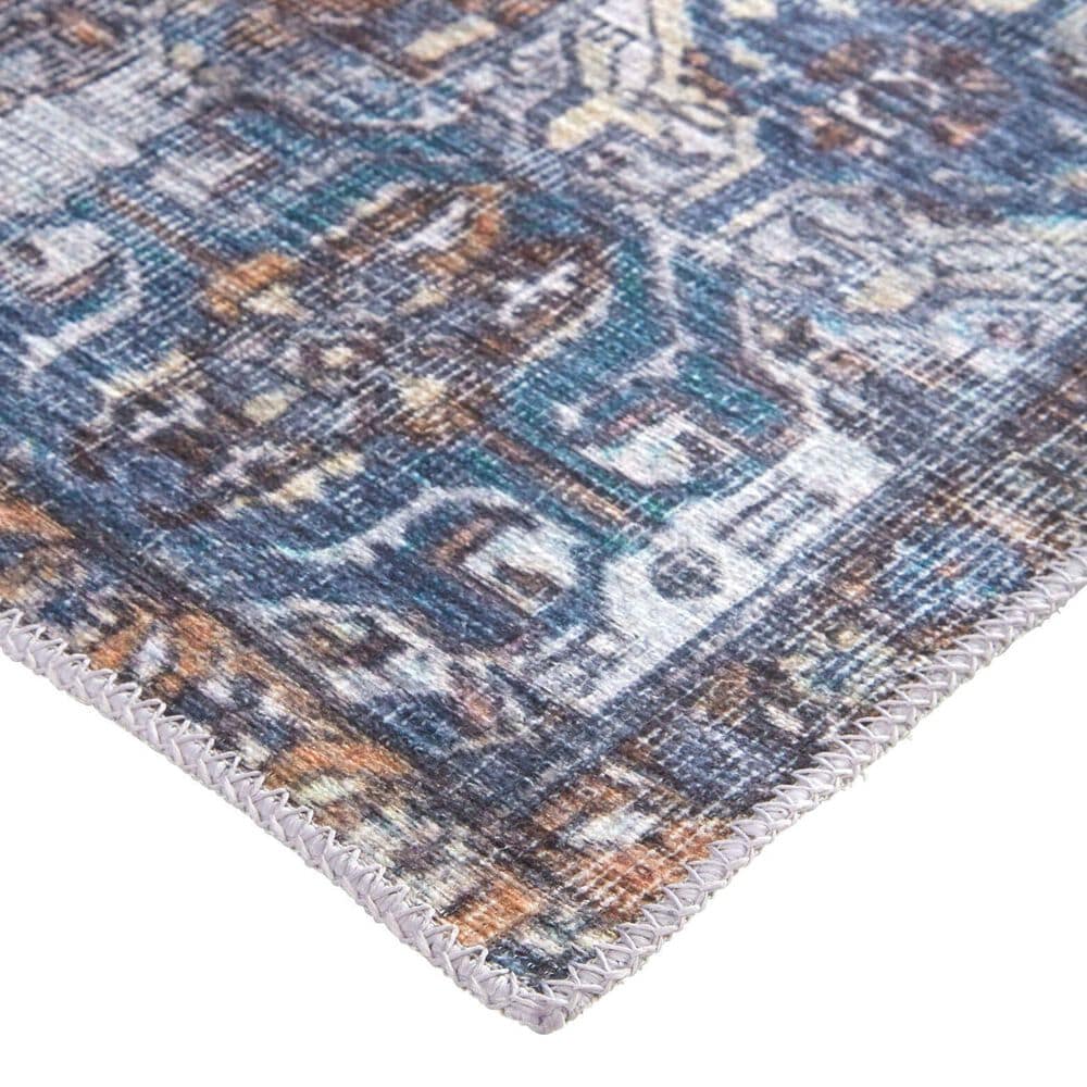 Feizy Percy 4&#39; x 6&#39; Blue Area Rug, , large