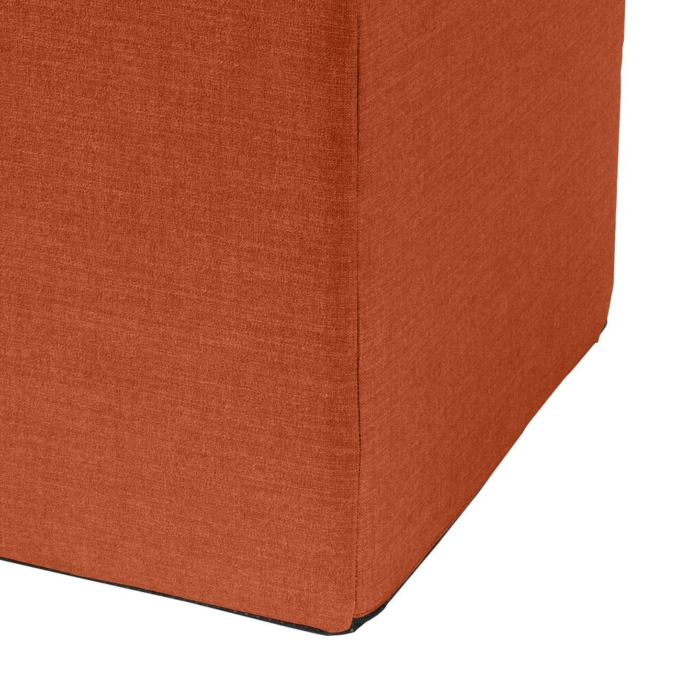 Jaxx Monroe Medium Ottoman in Canyon Orange, , large