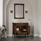 James Martin Kinnsden 36" Single Bathroom Vanity in Sable Oak with 3 cm Siberian Silestone Top and Rectangular Sink, , large