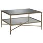 Ashley Cloverty Cocktail Table in Aged Gold and Clear, , large
