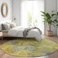 Dalyn Rug Company Kochi KC2 Gold 8" Round Area Rug, , large