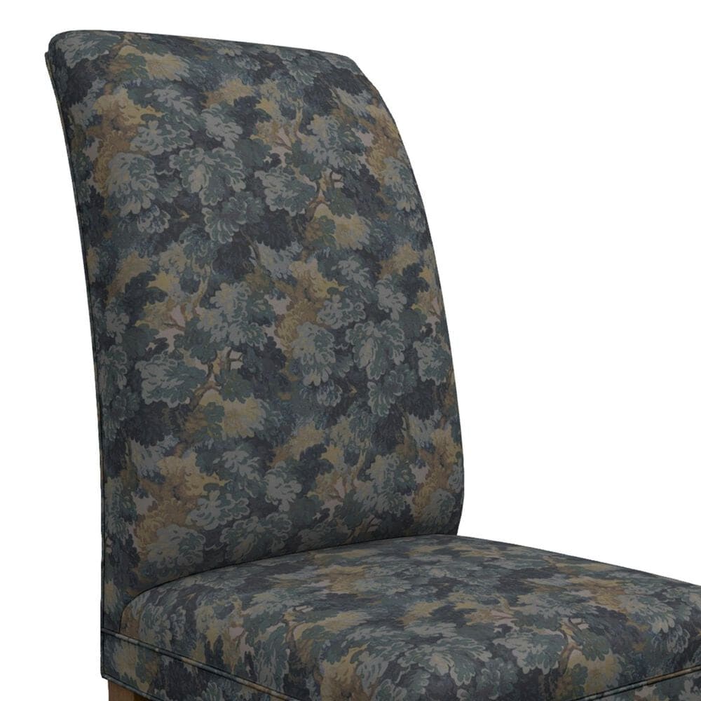 Best Home Furnishings Odell Side Chair with Forest Cushion in Dark Walnut, , large