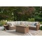 Ashley Laguna Heights 4-Piece Outdoor Sectional in Beige, , large