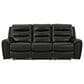Ashley Warlin Power Reclining Sofa in Black, , large