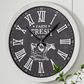 Maple and Jade 24" Wall Clock in White and Black, , large