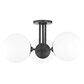 Mitzi Lighting Stella 3-Light Semi-Flush in Old Bronze, , large