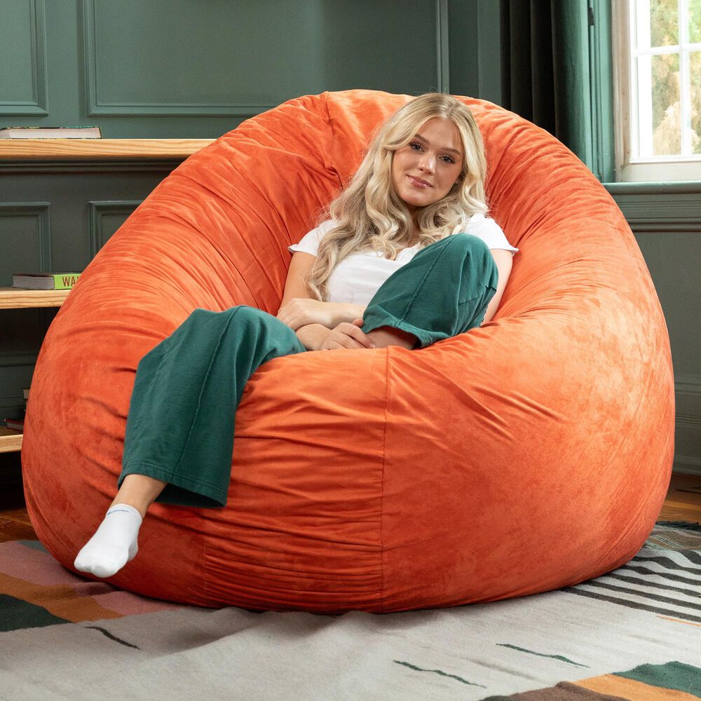 Jaxx 6&#39; Cocoon Large Bean Bag Chair in Mandarin, , large