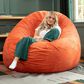 Jaxx 6" Cocoon Large Bean Bag Chair in Mandarin, , large