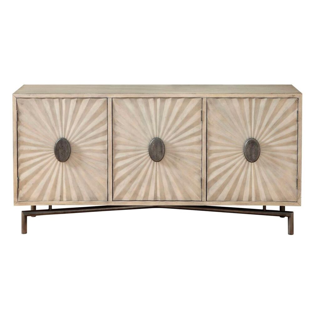Shell Island Furniture Credenza in Dayton Textured Cream, , large
