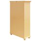 DHP Abbeywood Bookcase with Sliding Glass Doors in Sunlight Yellow, , large