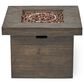 Noble House Selway 6-Piece Patio Square Firepit Chat Set in Brown, , large