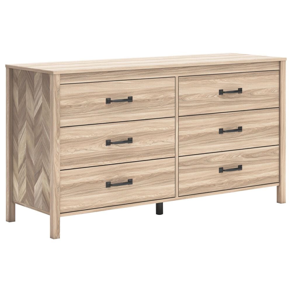 Ashley Battelle 6-Drawer Dresser in Tan, , large