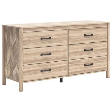 Ashley Battelle 6-Drawer Dresser in Tan, , large