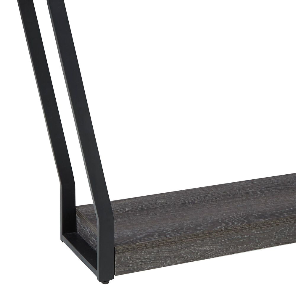 Ashley Sethlen Console Sofa Table with Speaker in Gray and Black, , large