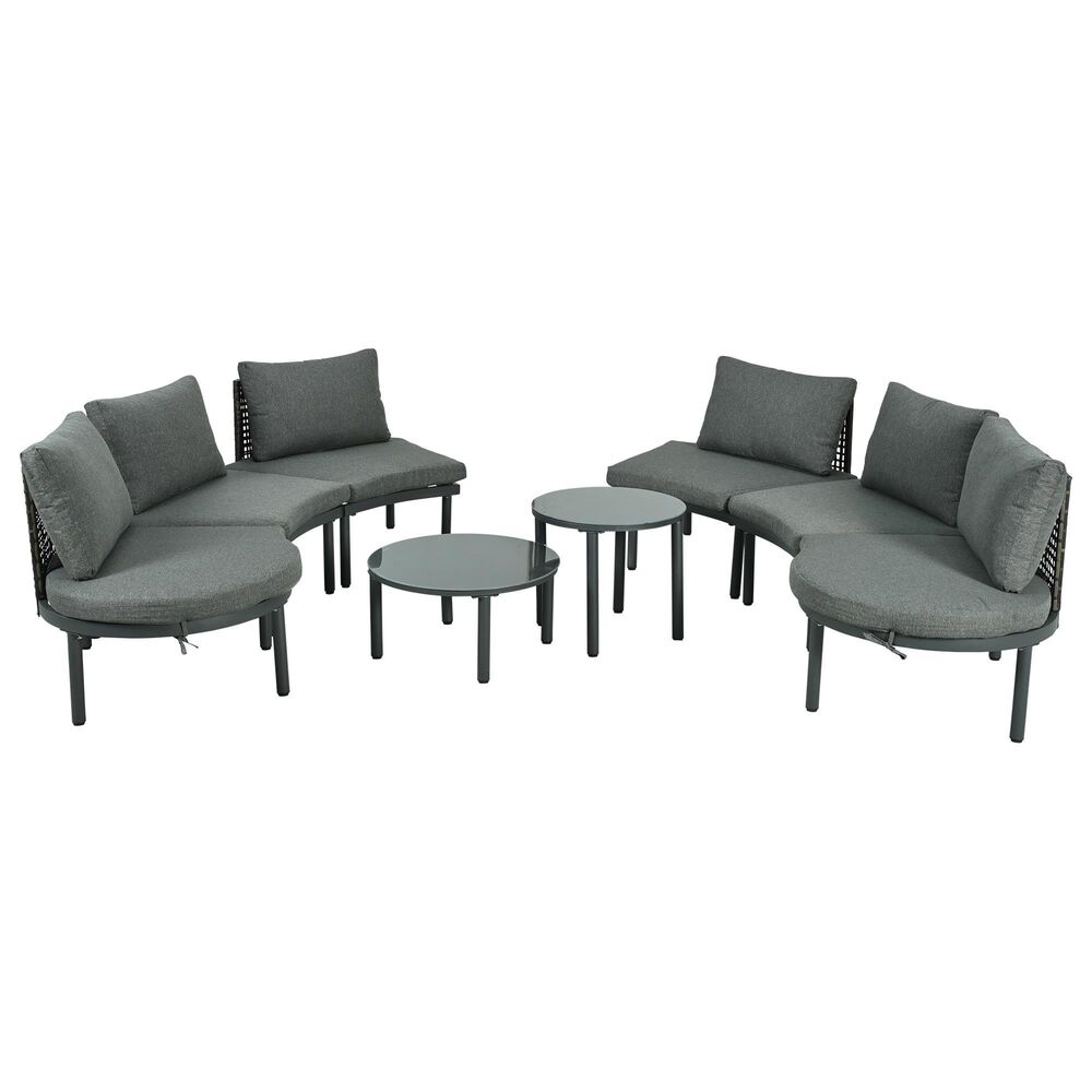 HOMLUX 8-Piece Patio Sofa Furniture Set in Gray, , large