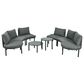 HOMLUX 8-Piece Patio Sofa Furniture Set in Gray, , large