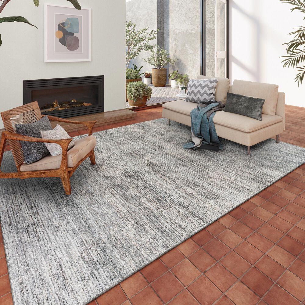 Dalyn Rug Company Ciara 5&#39; x 7&#39;6&quot; Graphite Indoor/Outdoor Area Rug, , large
