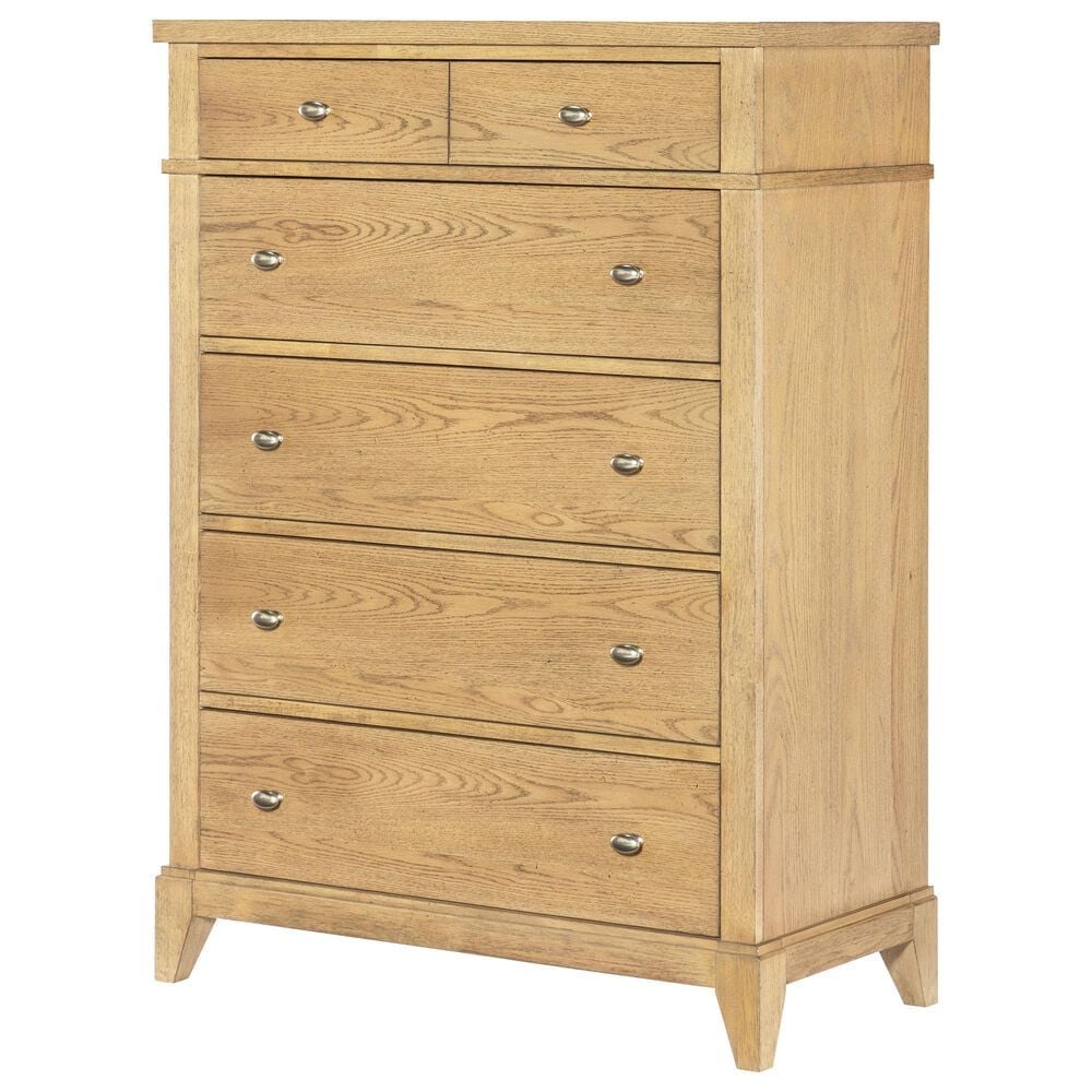 St Claire Home Today's Traditions 5 Piece Full Platform Poster Bed Set in Natural Hickory, , large