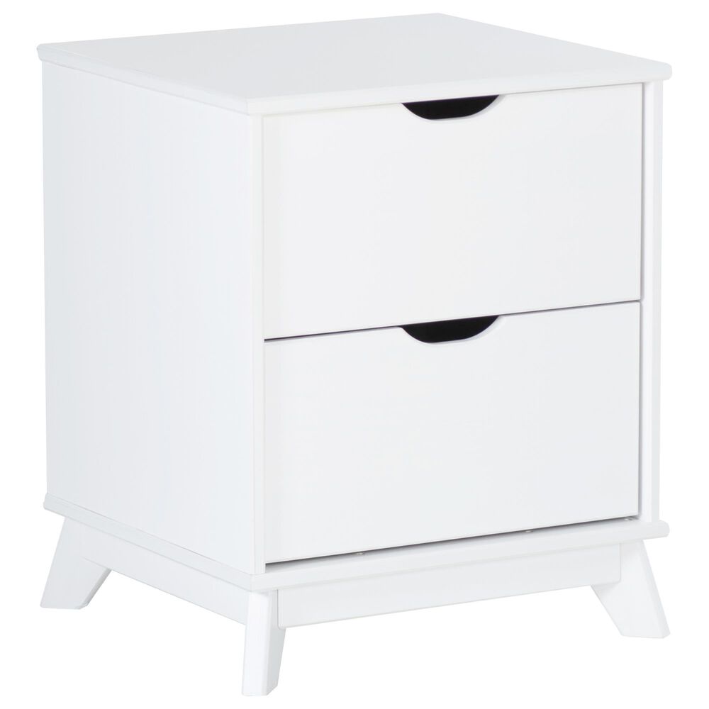 Linon Home Decor Polly 2-Drawer Nightstand in White, , large