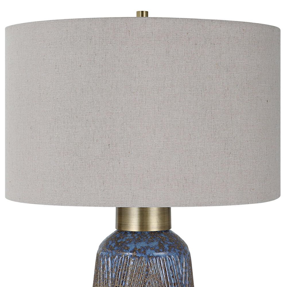 Uttermost Western Sky Table Lamp in Blue Green, Indigo and Golden Rust, , large