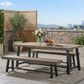 Hearth and Haven 3-Piece Outdoor Dining Set in Grey and Black, , large