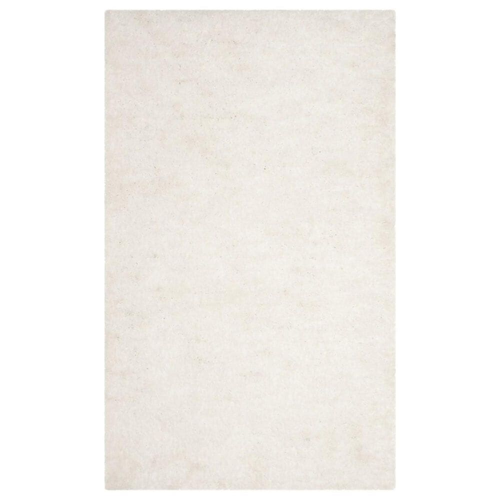 Safavieh Sheep Shag SSG120B 4" x 6" Ivory Area Rug, , large
