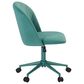 Linon Home Decor Adalynn Swivel Desk Chair in Aqua, , large