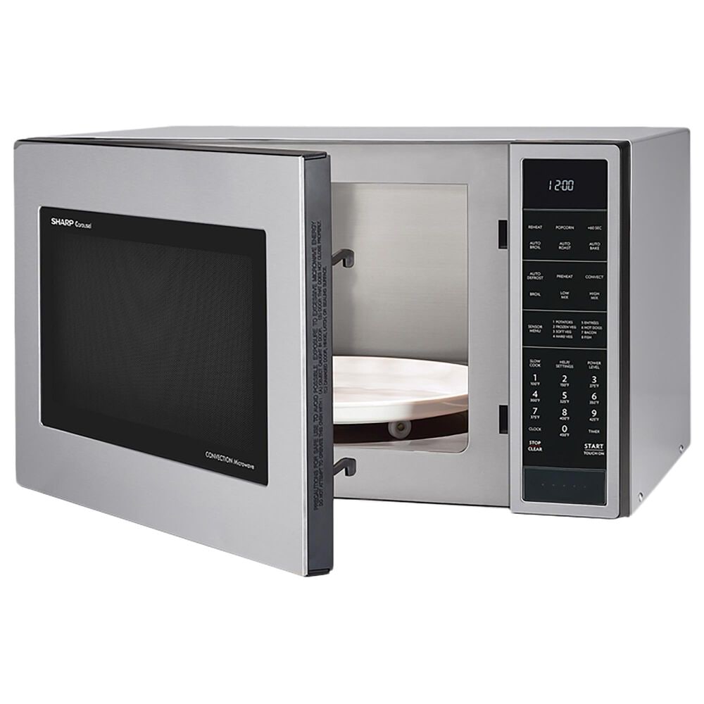 Sharp 1.5 Cu. Ft. Convection Microwave Oven in Stainless Steel, , large
