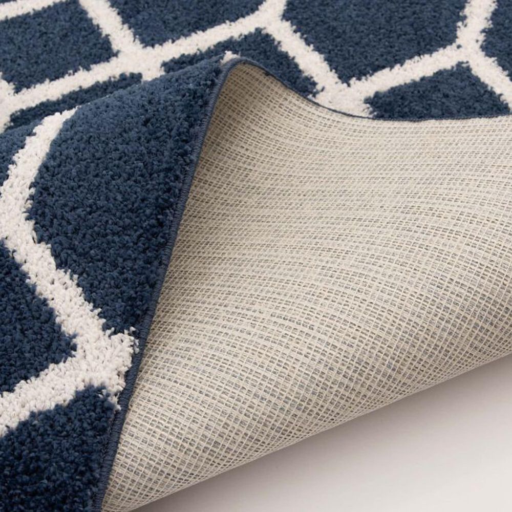 Central Oriental Salinas Zion Sail Blue and Buff 5' x 7' Area Rug, , large