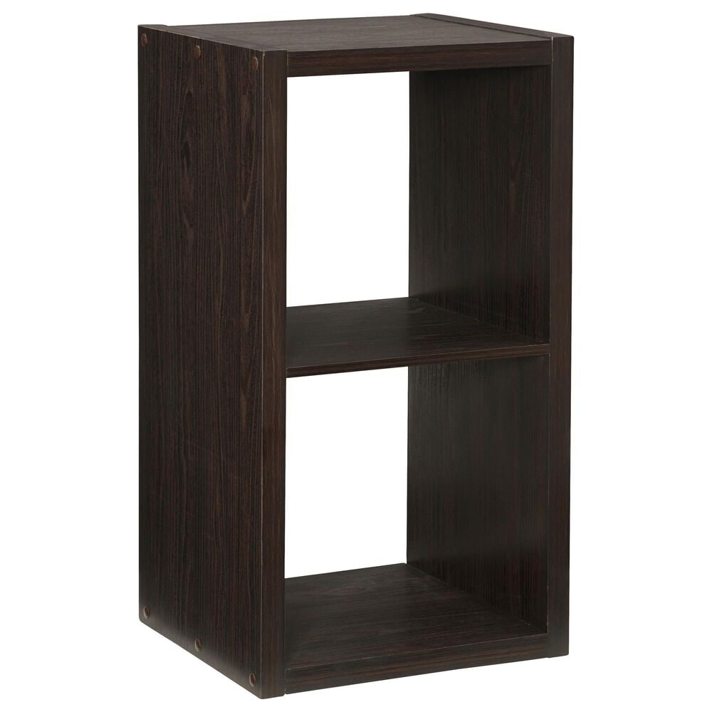 Linon Home Decor Galli 2-Shelf Bookcase in Espresso, , large