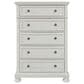 Ashley Robbinsdale 5 Drawer Double Knob Chest in Antique White, , large