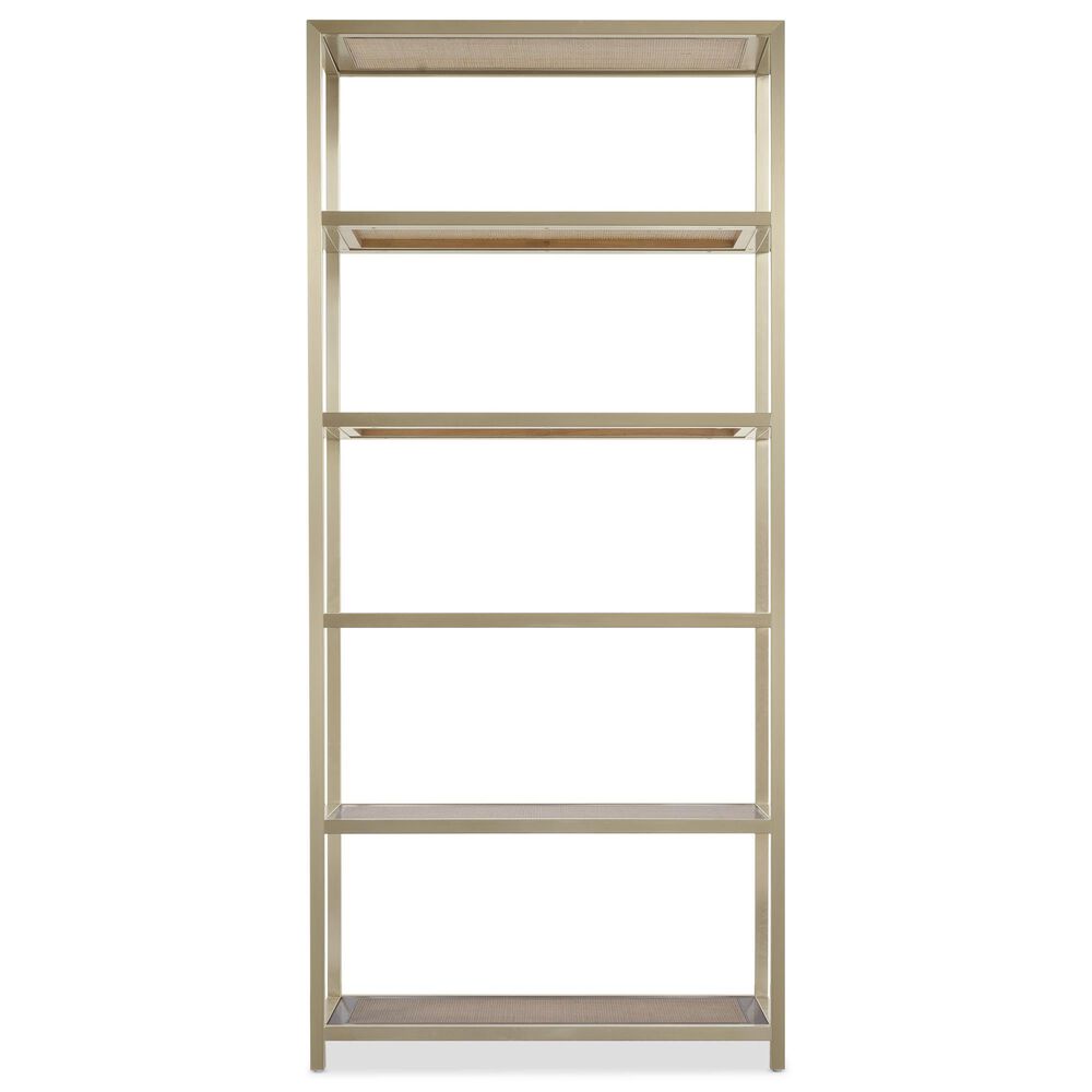 Hooker Furniture Melange 5-Shelf Raising Cane Etagere in Silver, , large