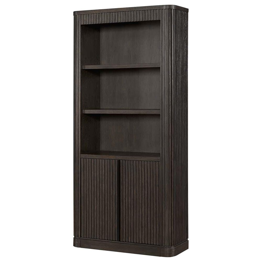 Wycliff Bay Tulane 2-Piece Writing Desk and Bookcase Set in Dark Chocolate, , large